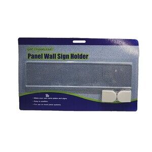 Clear Office Wall Sign Holder 9x2” Name Plate Display NIP New Conference Room